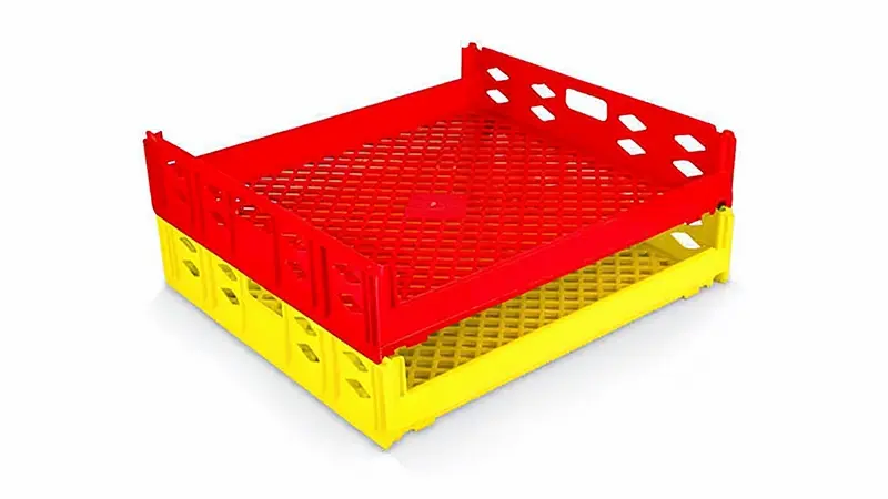 Bread and bakery plastic crates engineered for hygienic bread distribution by Cherry Plastics